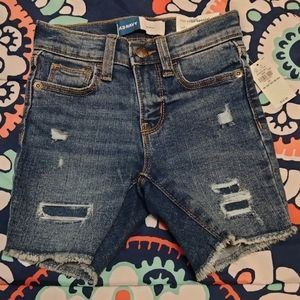 BRAND NEW (w/ tags).. Old Navy, 3t, medium denim, Adjustable waist shorts